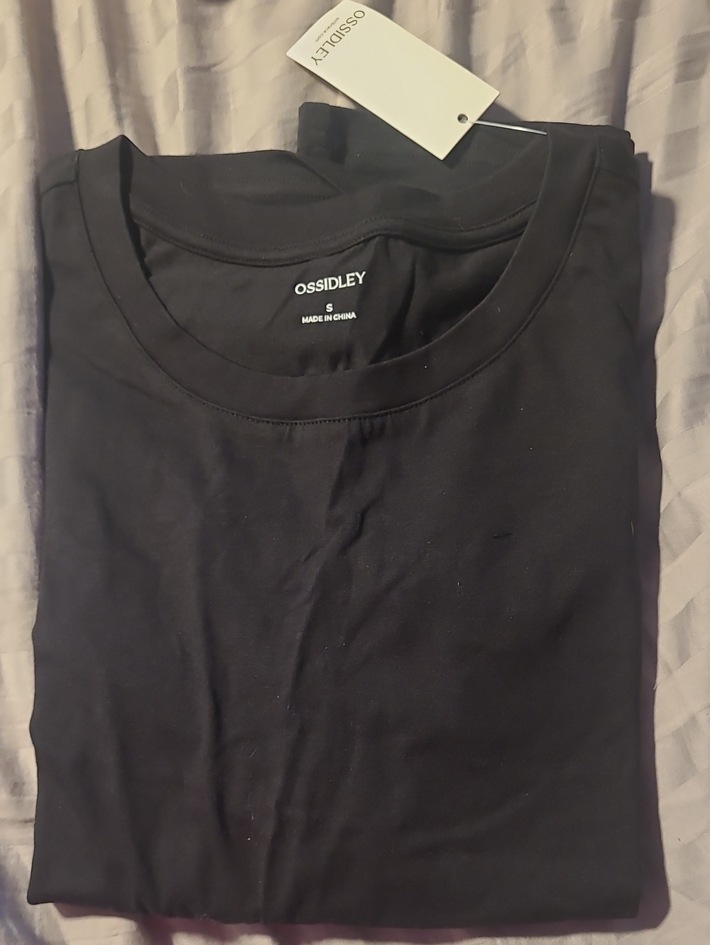 Women's Black Short Sleeve Crew Neck Tee